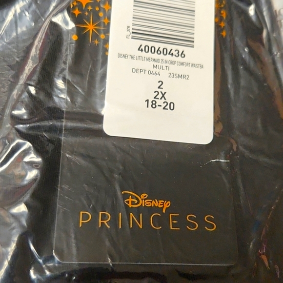 ❤️NWT VINTAGE TORRID LEGGING - DISNEY LITTLE MERMAID - ARIEL FLOCKED - PLUS SIZE - Picture 8 of 16